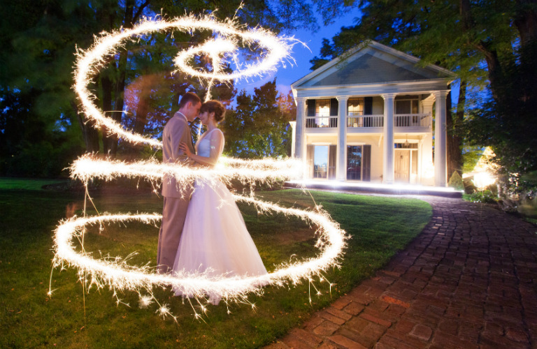 Wedding on the Front Lawn at Ainsworth House & Gardens!