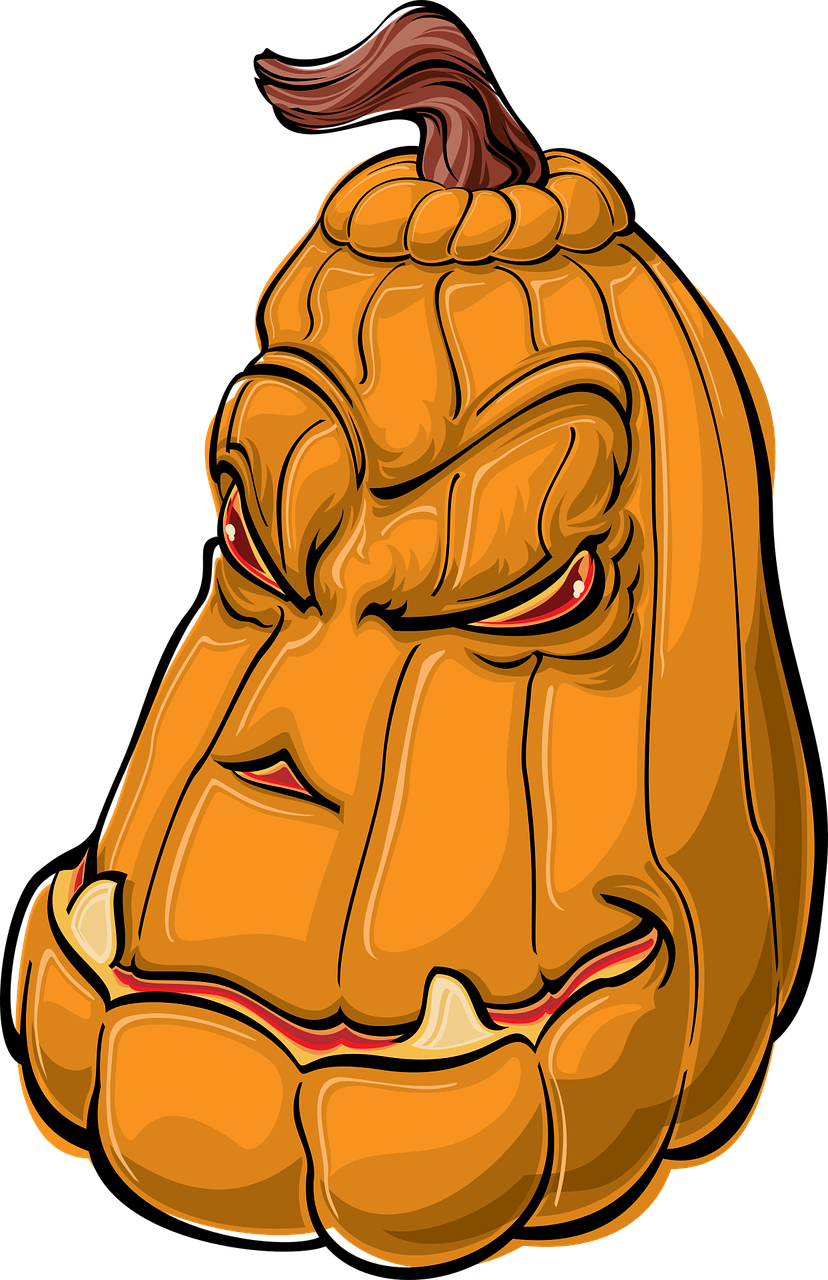 scowling pumpkin image
