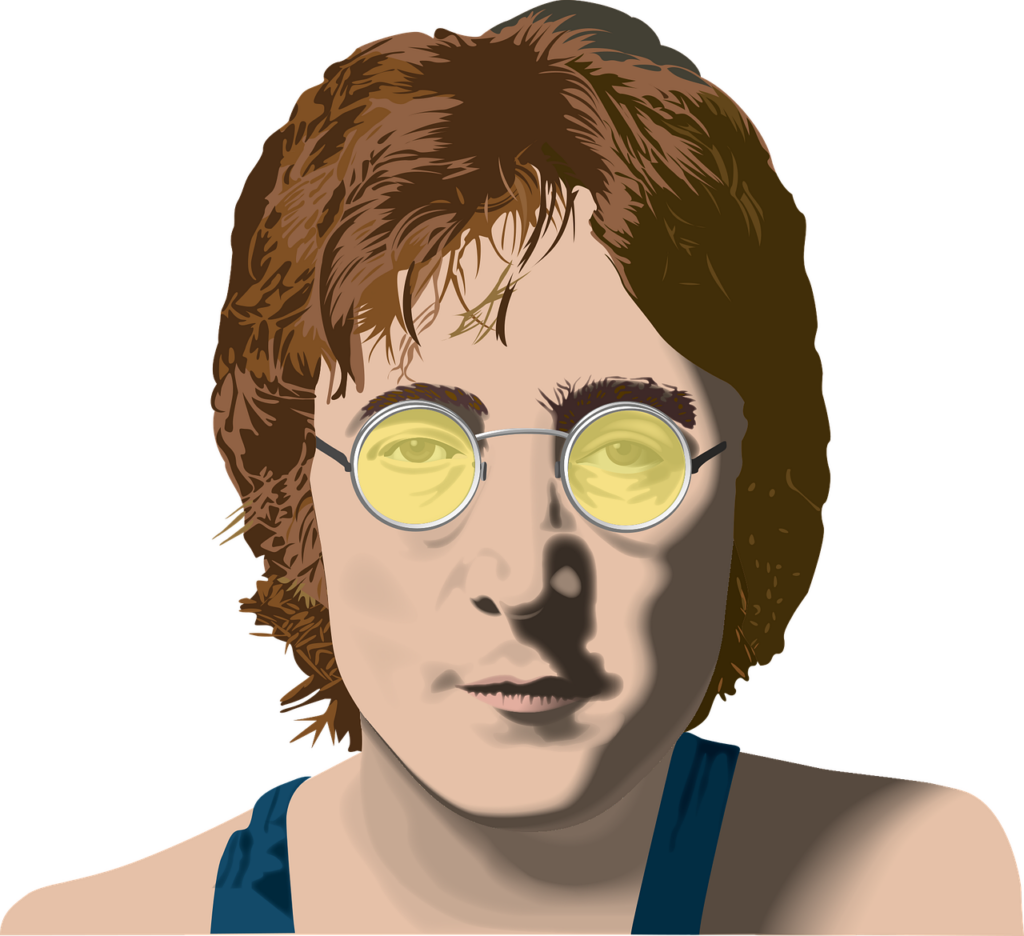 John Lennon drawing on Pixzbay.com
