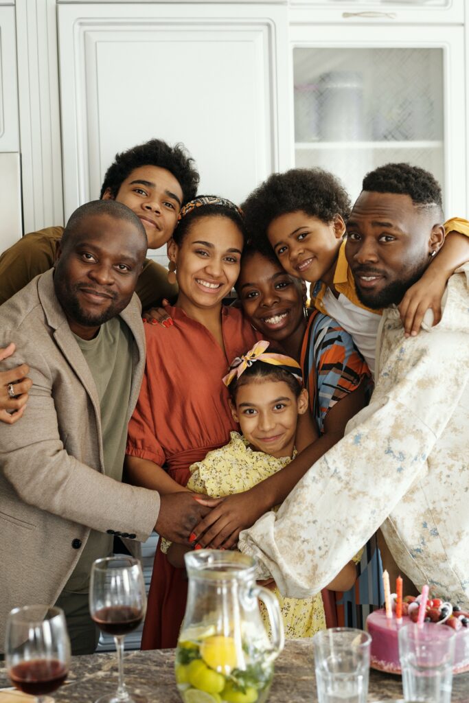 happy Black family