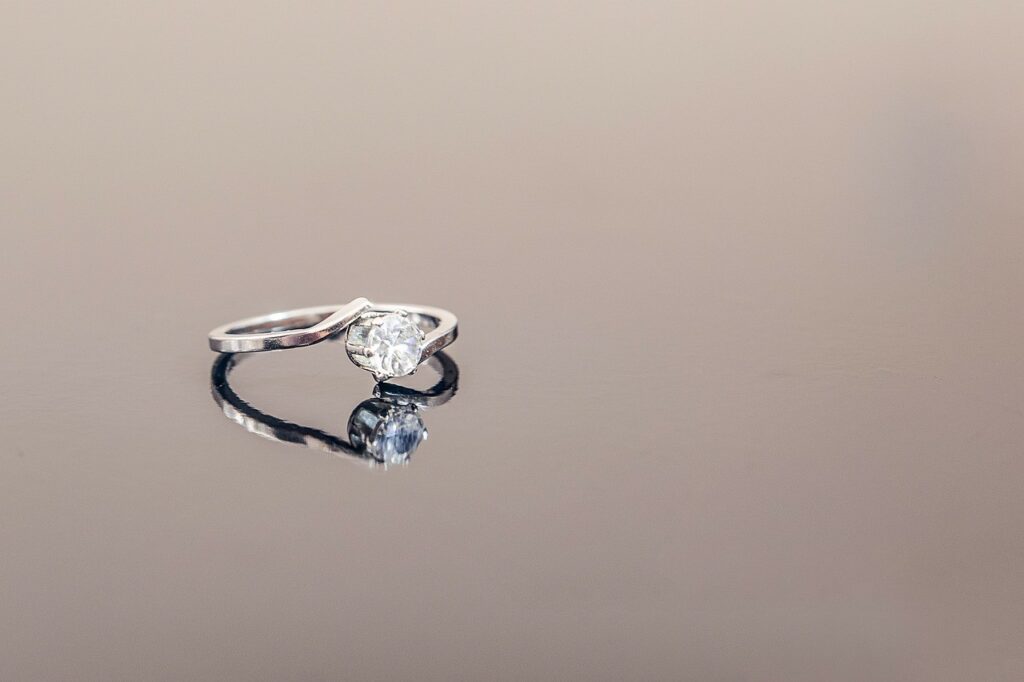 double-banded engagement ring