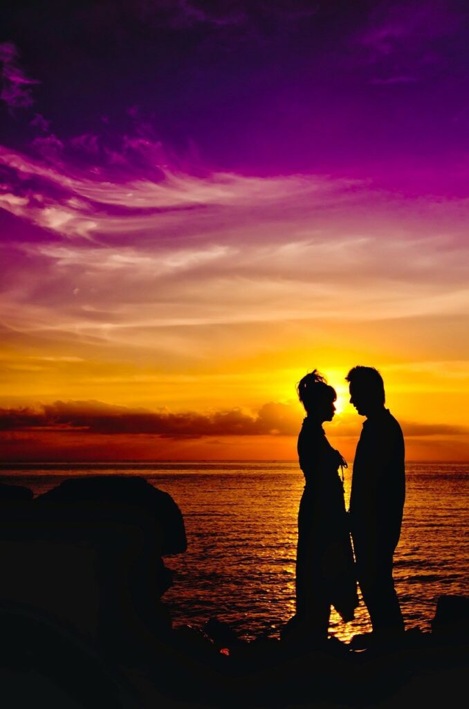couple at sunset