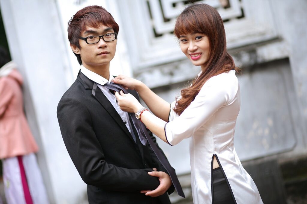 young Japanese couple