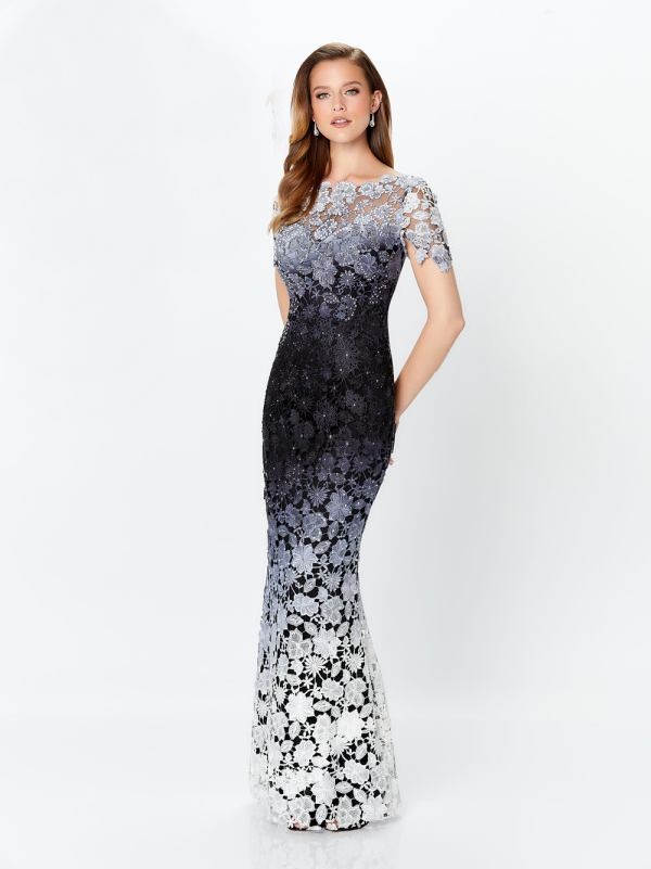 Mother of the Bride dress in ombre and lace by Madame Bridal.com