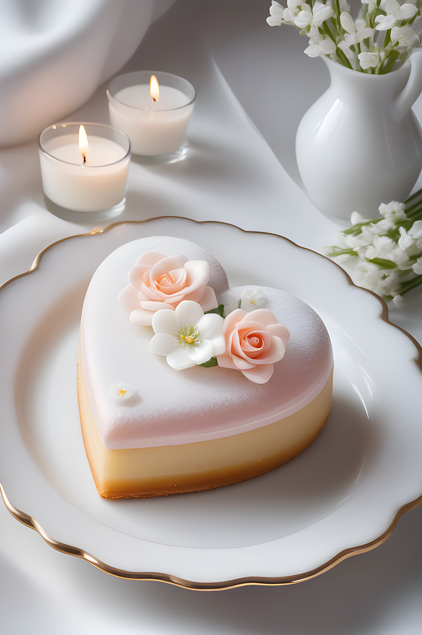 heart-shaped wedding cake Pixabay.com