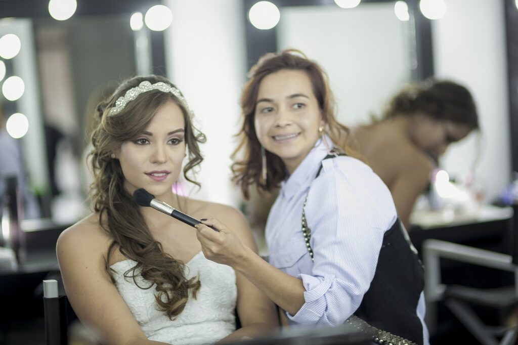 make-up artist and bride PXBY