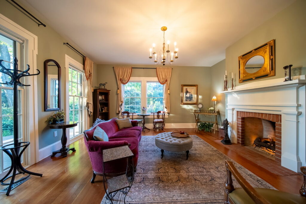 Indoor Fireplace inside the Ainsworth House