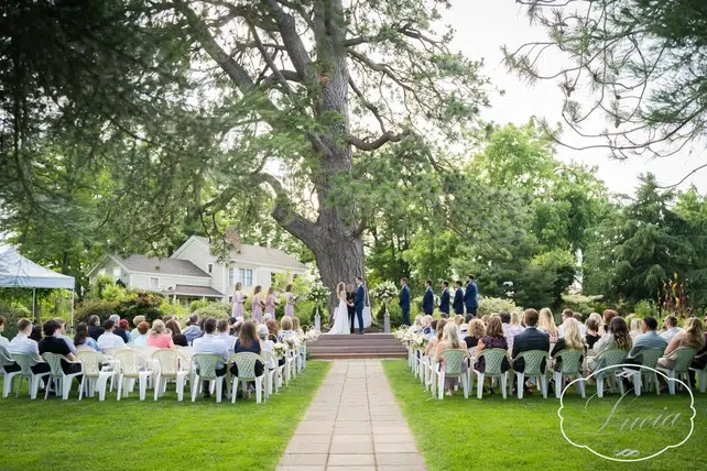 Ainsworth Pine Garden wedding pink bridesmaids