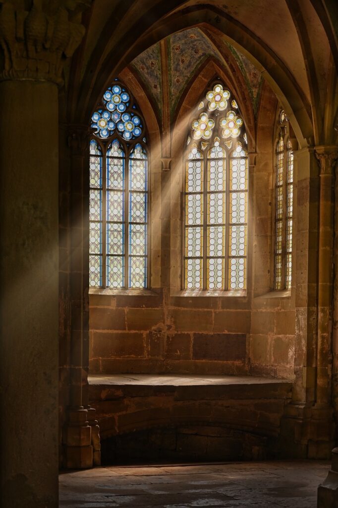 light pours through church windows Pixabay