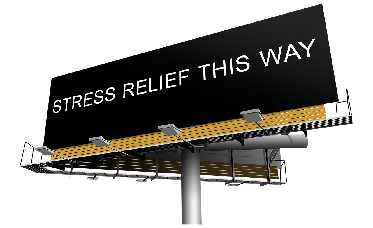 stress relief sign from Pixabay