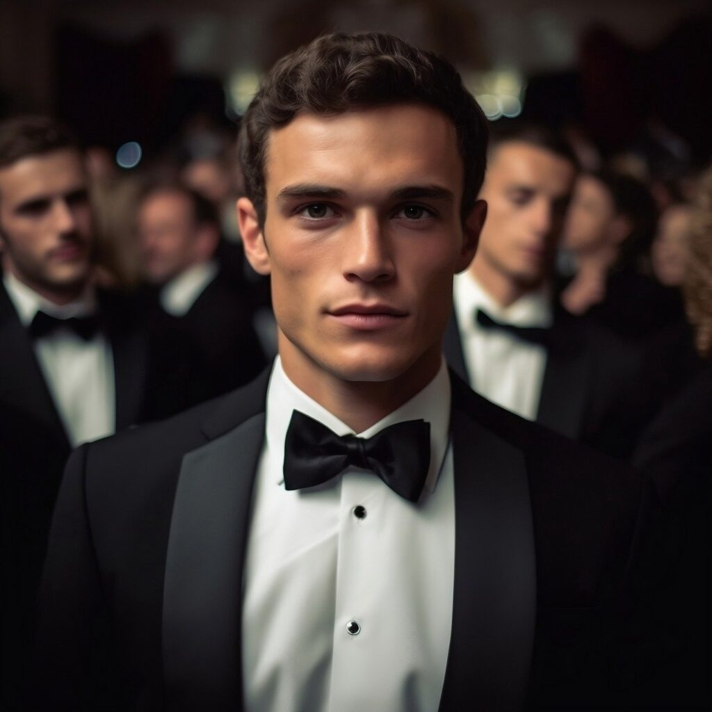 man in tux with bow tie Pixabay