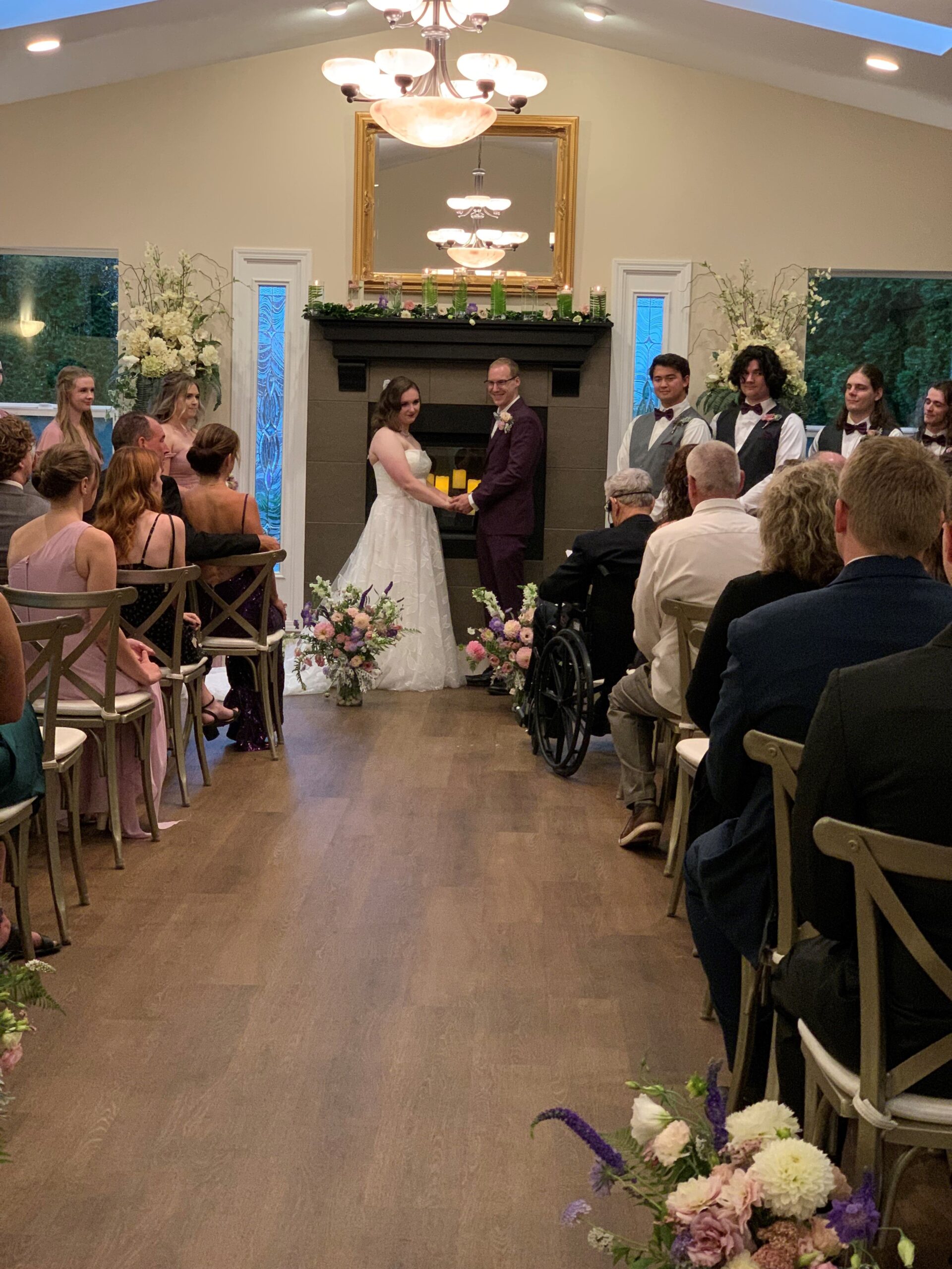 Ainsworth House Fireside Room indoor wedding JM Weddings photo