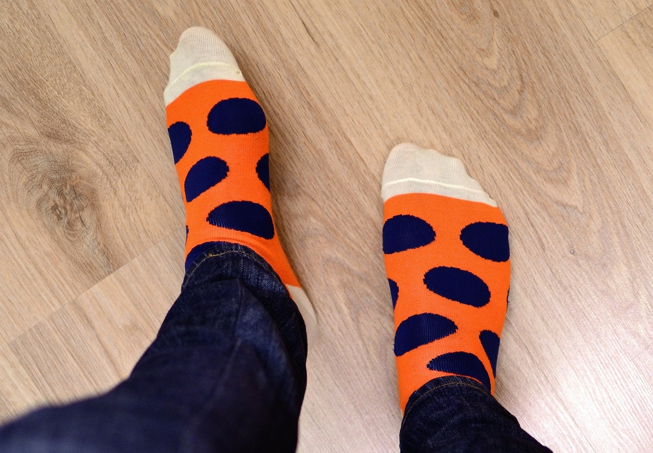 men's polka dot ssocks Pixabay