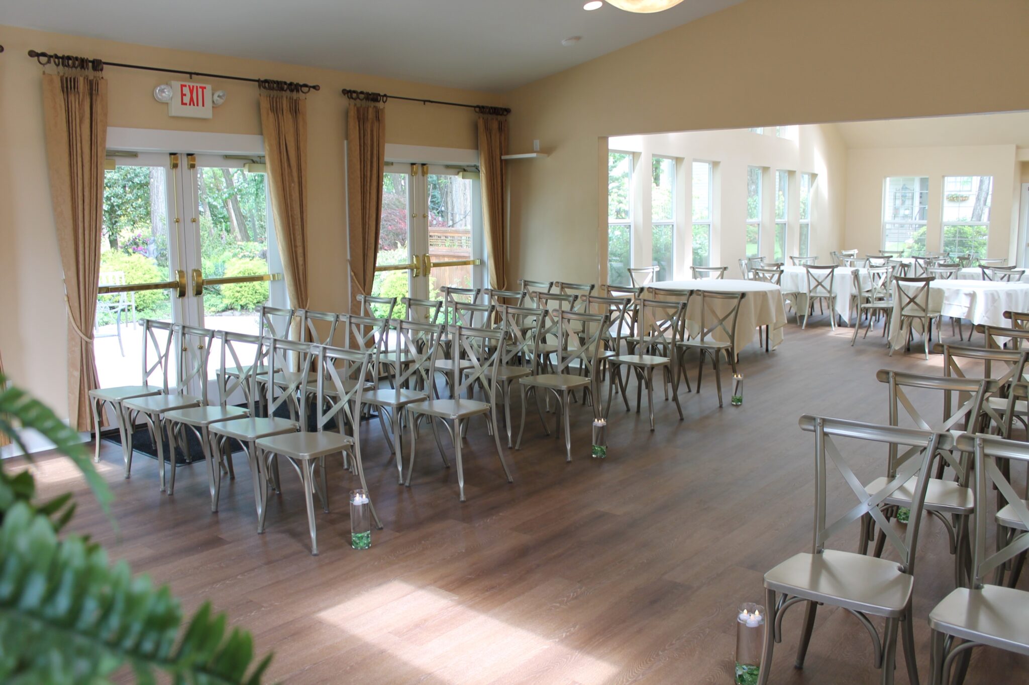 Ainsworth House & Gardens Fireside Room indoor wedding
