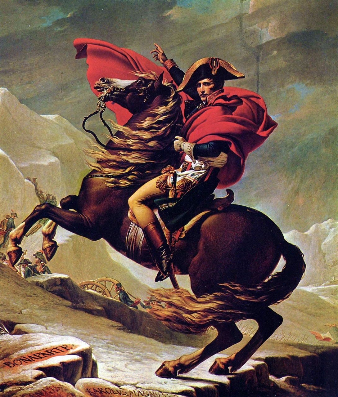Napoleon Bonaparte on his horse from