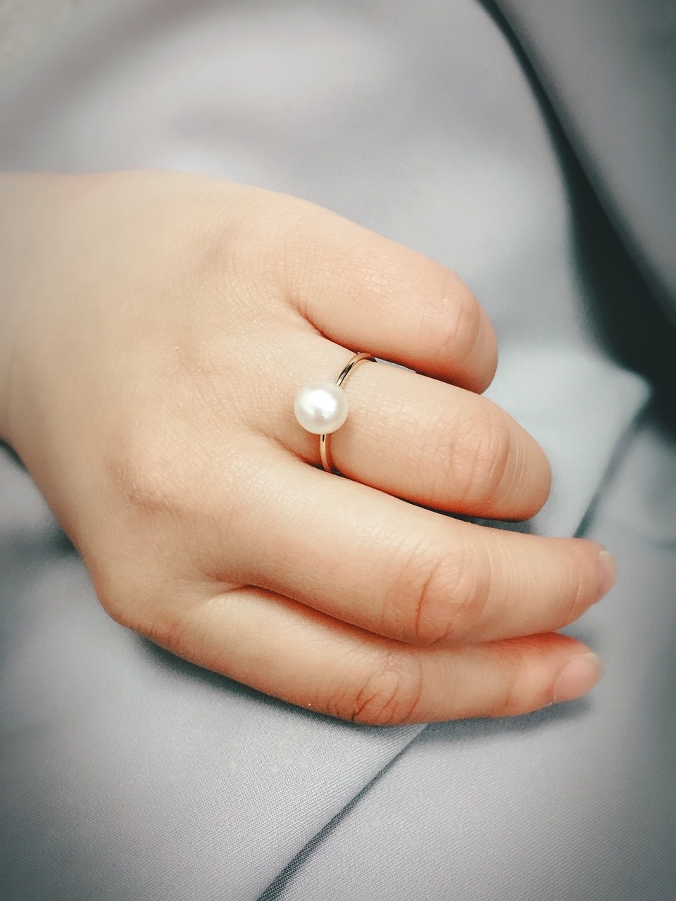 pearl engagement ring