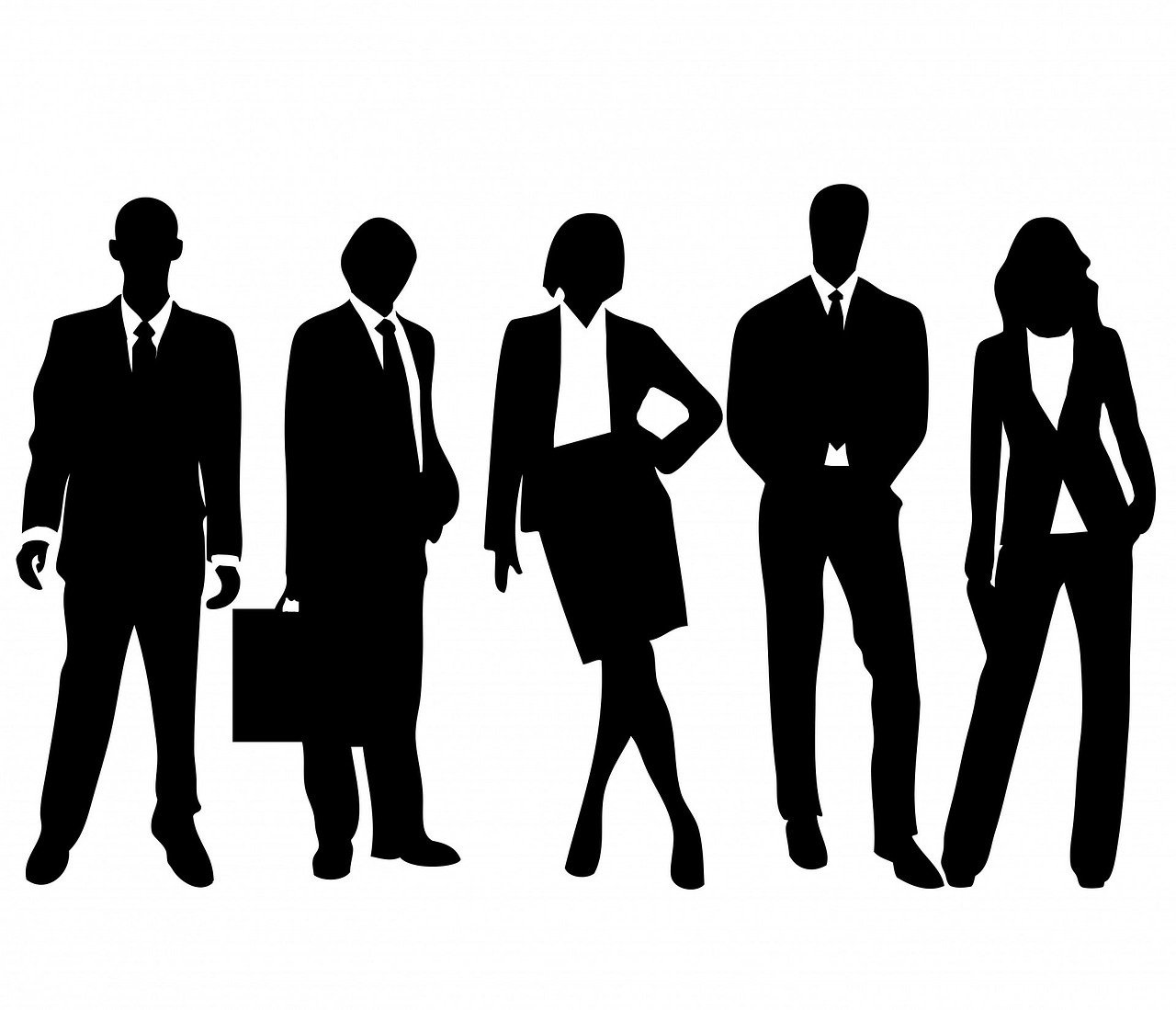 women and men in business suits