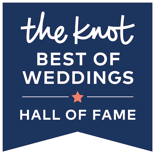 Best of Weddings Hall of Fame Award Logo from The Knot