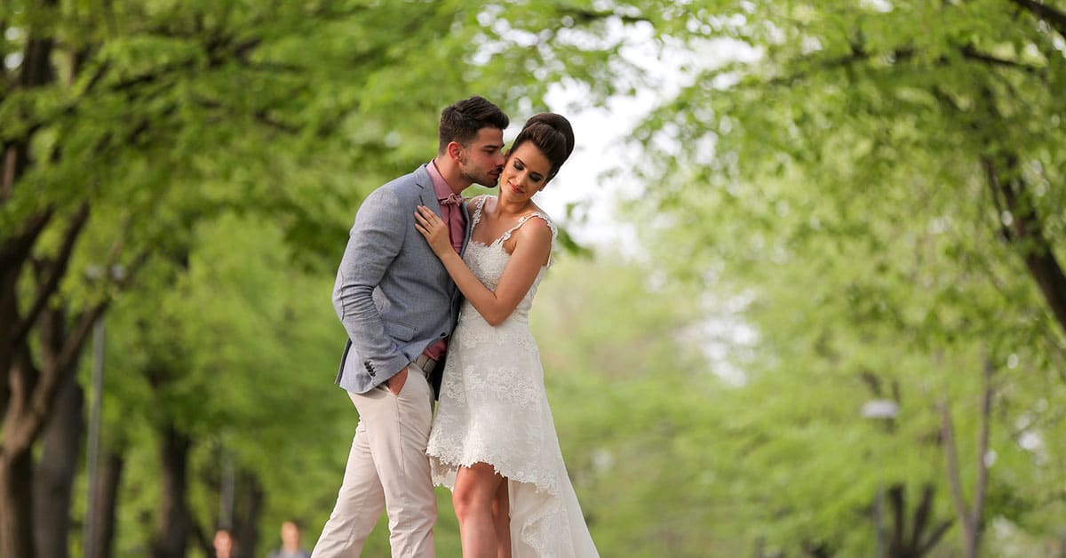 newly married couple